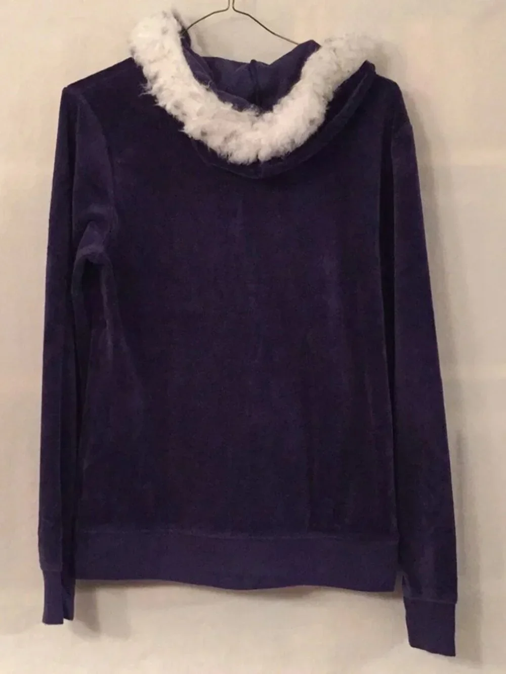 Justice 16 navy blue velour glitter LOVE hoodie jacket